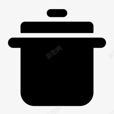 锅火锅厨房图标图标