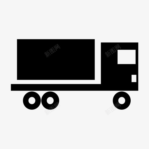 卡车物流服务图标svg_新图网 https://ixintu.com 卡车 服务 物流 运输
