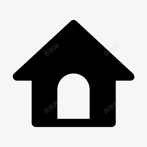 房子建筑房地产图标svg_新图网 https://ixintu.com 建筑 房地产 房子