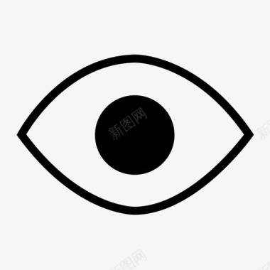 1197-单线眼睛图标