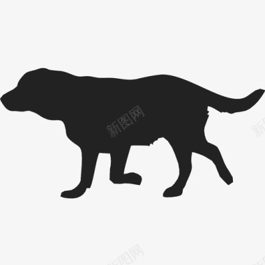 狗的动物猎人野生的图标图标