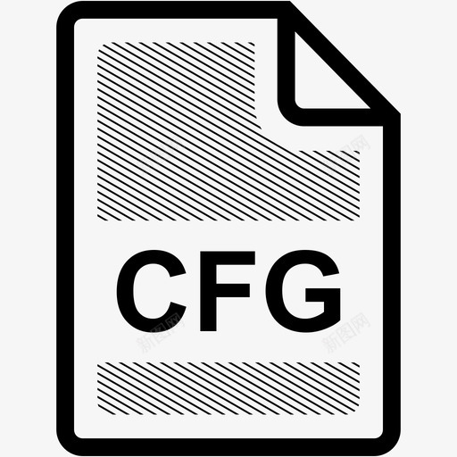 cfg文件扩展名格式图标svg_新图网 https://ixintu.com cfg文件 扩展名 文件格式 格式 类型