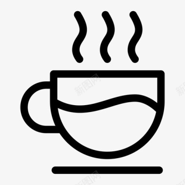 咖啡杯饮料玻璃杯图标图标