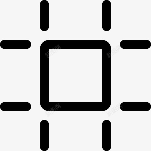 框架活动边界图标svg_新图网 https://ixintu.com 方形 框架 活动 箭头和框 边 边界 选定