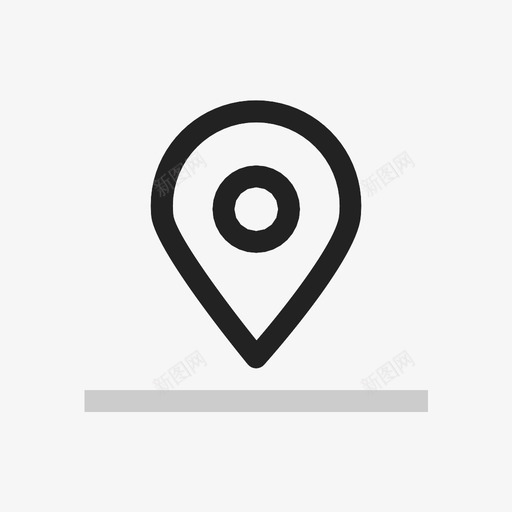 地点位置地图针图标svg_新图网 https://ixintu.com 位置 地图针 地点