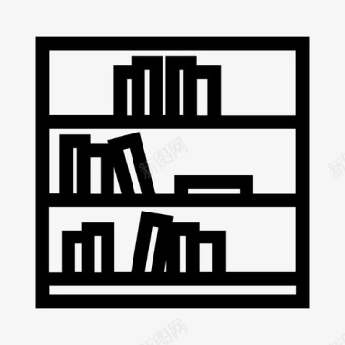 图书馆书籍橱柜图标图标