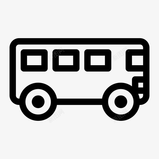 旅游巴士城市巴士车辆图标svg_新图网 https://ixintu.com 城市巴士 旅游巴士 车辆