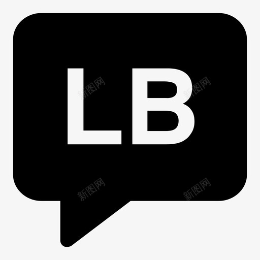 卢森堡语气泡语言图标svg_新图网 https://ixintu.com 卢森堡语 气泡 语言 语言代码2个字母实心