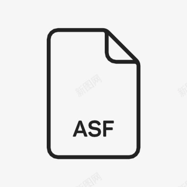 asf文件音频文件扩展名图标图标