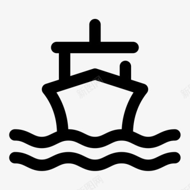 船货船帆船图标图标