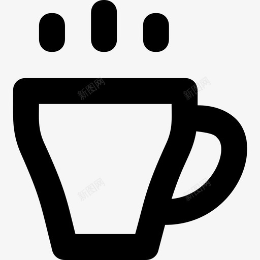 茶杯咖啡杯饮料图标svg_新图网 https://ixintu.com 咖啡杯 热茶 茶杯 食品平滑线图标 饮料