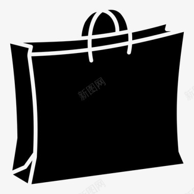 购物袋网店纸袋图标图标