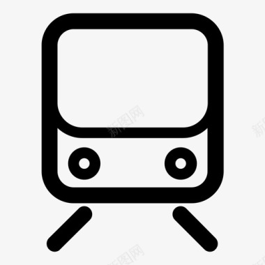 火车地铁交通图标图标