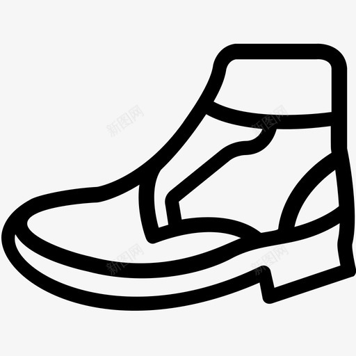 靴子牛仔时尚图标svg_新图网 https://ixintu.com 时尚 时尚平滑线条图标 牛仔 靴子 鞋子 鞋类