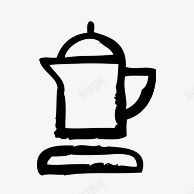 咖啡机酒吧自助餐厅图标图标