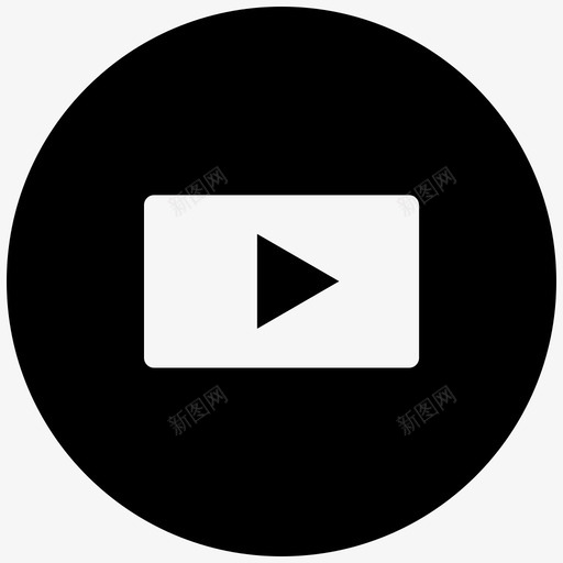 视频媒体音乐图标svg_新图网 https://ixintu.com 商业 媒体 开始 播放 视频 音乐