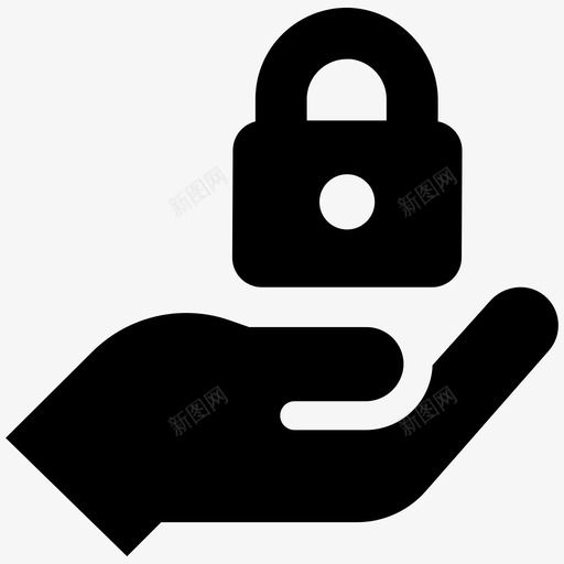 上锁隐私安全图标svg_新图网 https://ixintu.com 上锁 安全 隐私