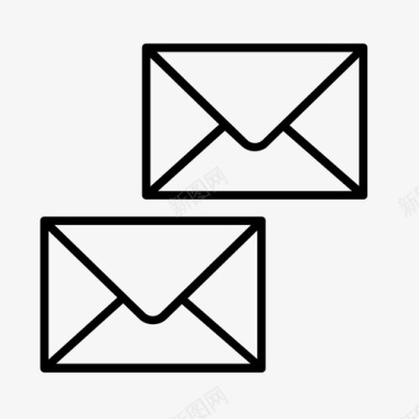 邮递信封信件图标图标