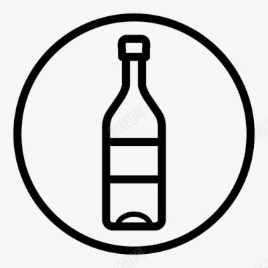 瓶子酒饮料图标图标