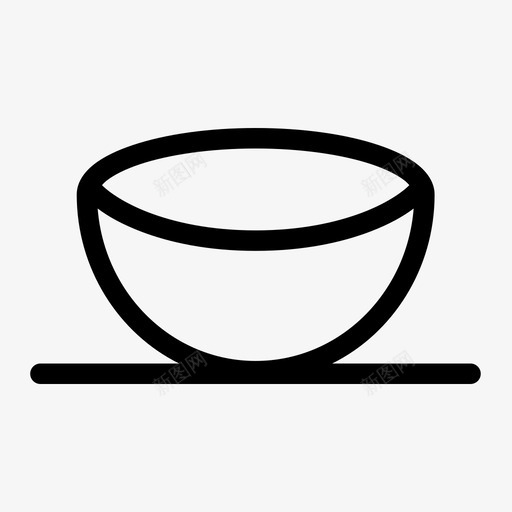 碗容器食物图标svg_新图网 https://ixintu.com 容器 碗 食物
