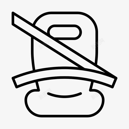 汽车座椅汽车安全带图标svg_新图网 https://ixintu.com 安全带 汽车 汽车座椅 车辆 运输 道路
