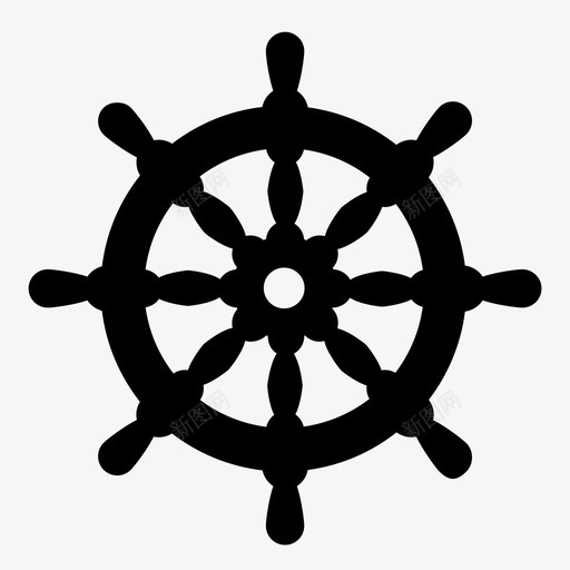 船轮舵手海军图标svg_新图网 https://ixintu.com 夏季 海军 舵手 船轮