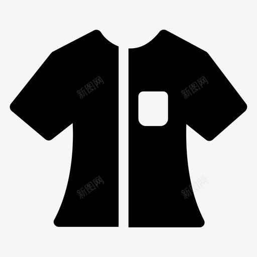 时尚休闲衣服图标svg_新图网 https://ixintu.com T恤 休闲 套装 时尚 时尚和衣服字形 衣服