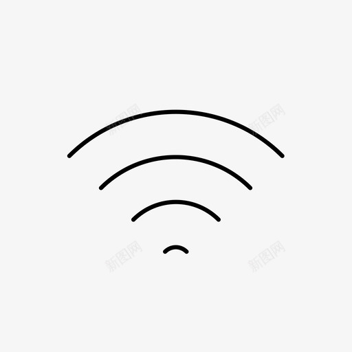 wifi连接互联网图标svg_新图网 https://ixintu.com wifi 互联网 创业和办公 商务 网络 连接