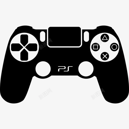 PS4游戏板技术智能设备图标svg_新图网 https://ixintu.com PS4游戏板 技术 智能设备