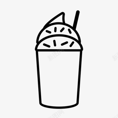冰镇饮料冰镇咖啡饮料图标图标