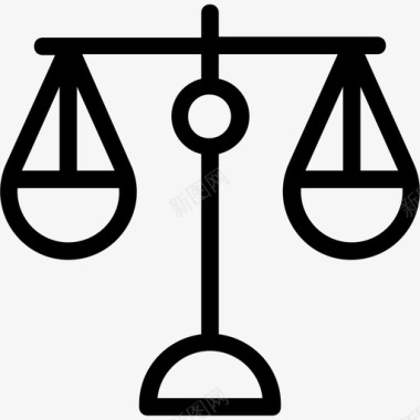 司法尺度平衡尺度法院图标图标