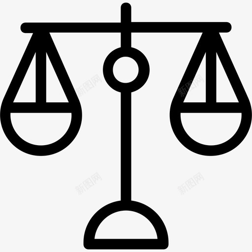 司法尺度平衡尺度法院图标svg_新图网 https://ixintu.com 司法尺度 平衡尺度 法律 法院 科技平滑线图标