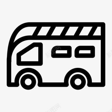巴士城市巴士旅游巴士图标图标