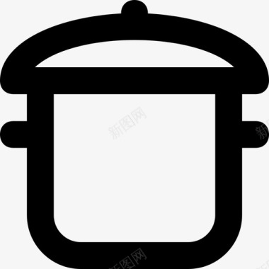 烹饪锅砂锅炊具图标图标