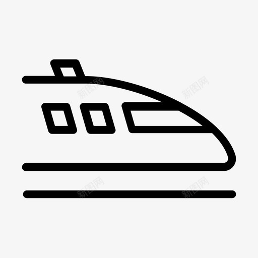 火车铁路运输图标svg_新图网 https://ixintu.com 旅行 火车 运输 铁路