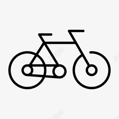 自行车轮子交通工具图标图标