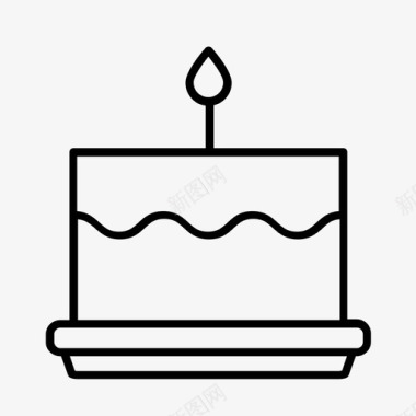 一岁生日宝宝生日蛋糕图标图标