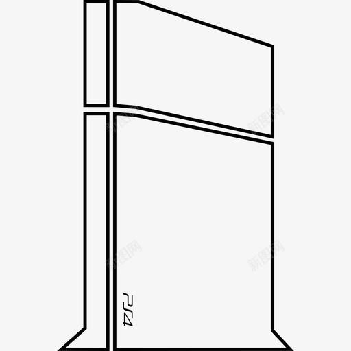 视频游戏机PS4技术智能设备图标svg_新图网 https://ixintu.com 技术 智能设备 视频游戏机PS4