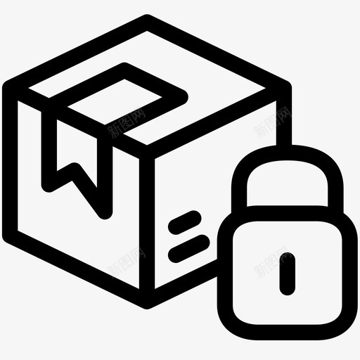 包裹安全交付保护图标svg_新图网 https://ixintu.com 交付 保护 包裹安全 商业电子商务物流概述 运输