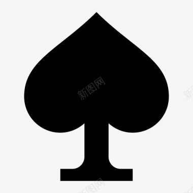 黑桃纸牌游戏赌场图标图标