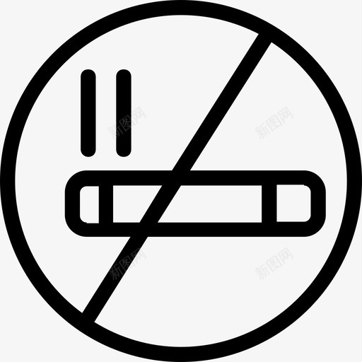 禁止吸烟吸烟禁止图标svg_新图网 https://ixintu.com nosmoking 医疗卫生平滑线图标 吸烟 烟草 禁止 禁止吸烟 限制