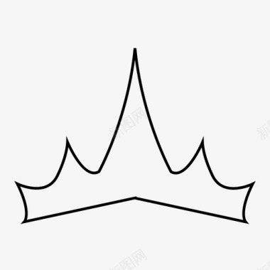 皇冠君主公主图标图标