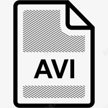 avi文件扩展名格式图标图标