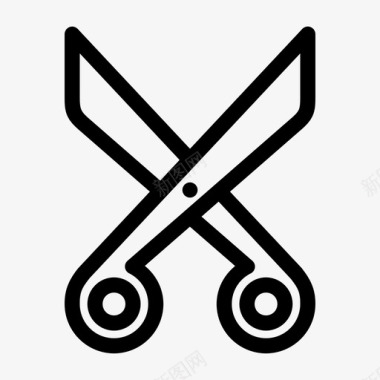 剪刀锋利的工具图标图标