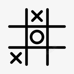 井字游戏井字游戏游戏思考图标高清图片