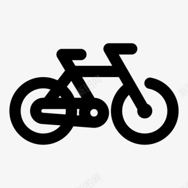 自行车骑行轮子图标图标