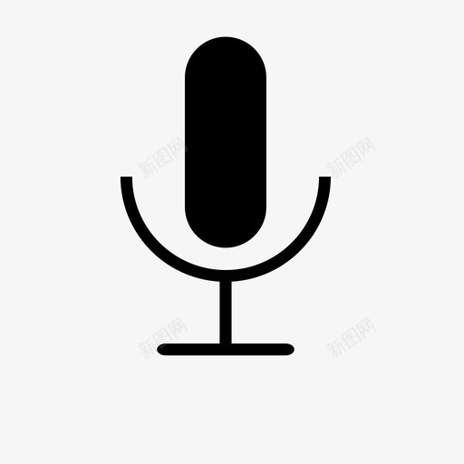 麦克（可用）svg_新图网 https://ixintu.com 麦克（可用）