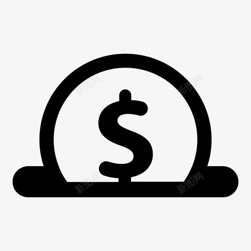 硬币美元存款图标svg_新图网 https://ixintu.com 存款 插入 支付 硬币 美元 花费 钱