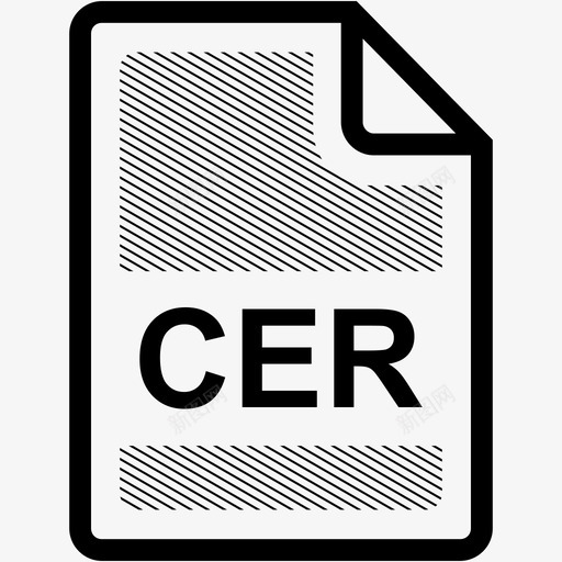cer文件扩展名格式图标svg_新图网 https://ixintu.com cer文件 扩展名 文件格式 格式 类型