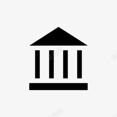 建筑艺术银行图标图标